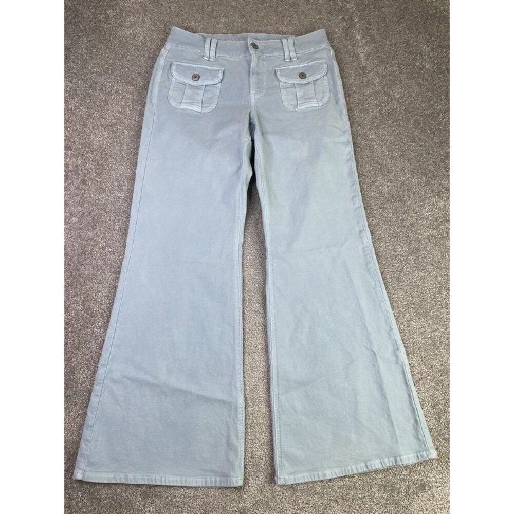 American Eagle Low Rise Flare Chino Pants Light Blue Size 4